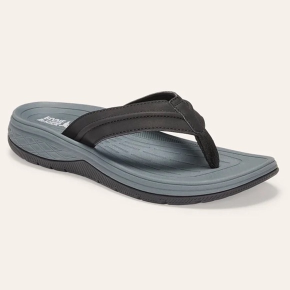 Mens Break Point 2 Flip Flops Black Sandals Comfy Walking Summer 9 10 11 NWT main image 8